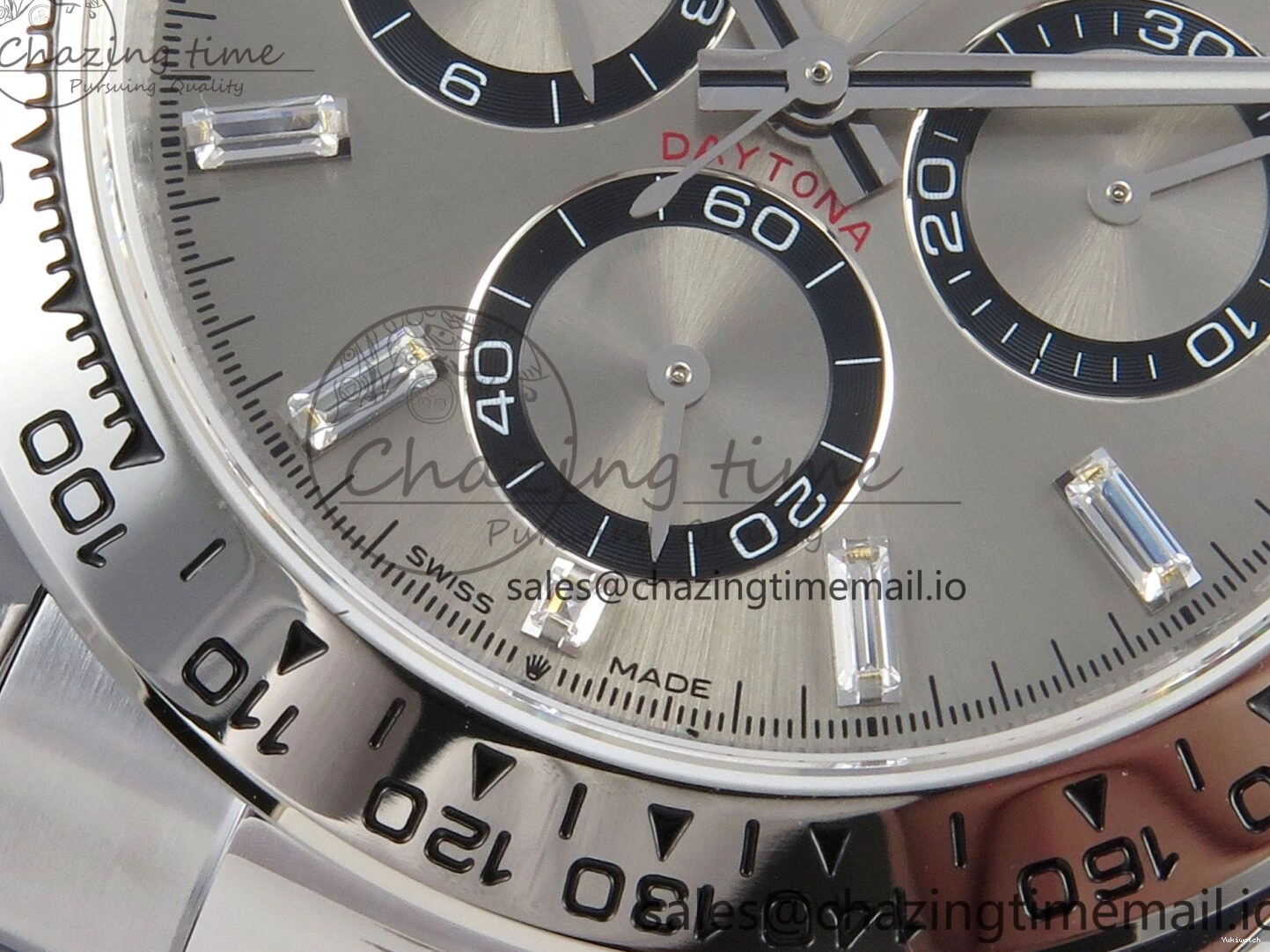Best Marker (Gain Edition on SH4131 QF SS V6 Daytona Dia Bracelet Gray 126509 Crystal Weight) 1:1 0114